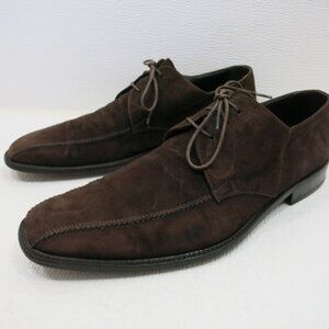 Faconnable Brown Suede Leather Dress Oxfords Fashion Footwear Shoes Sz 9 M